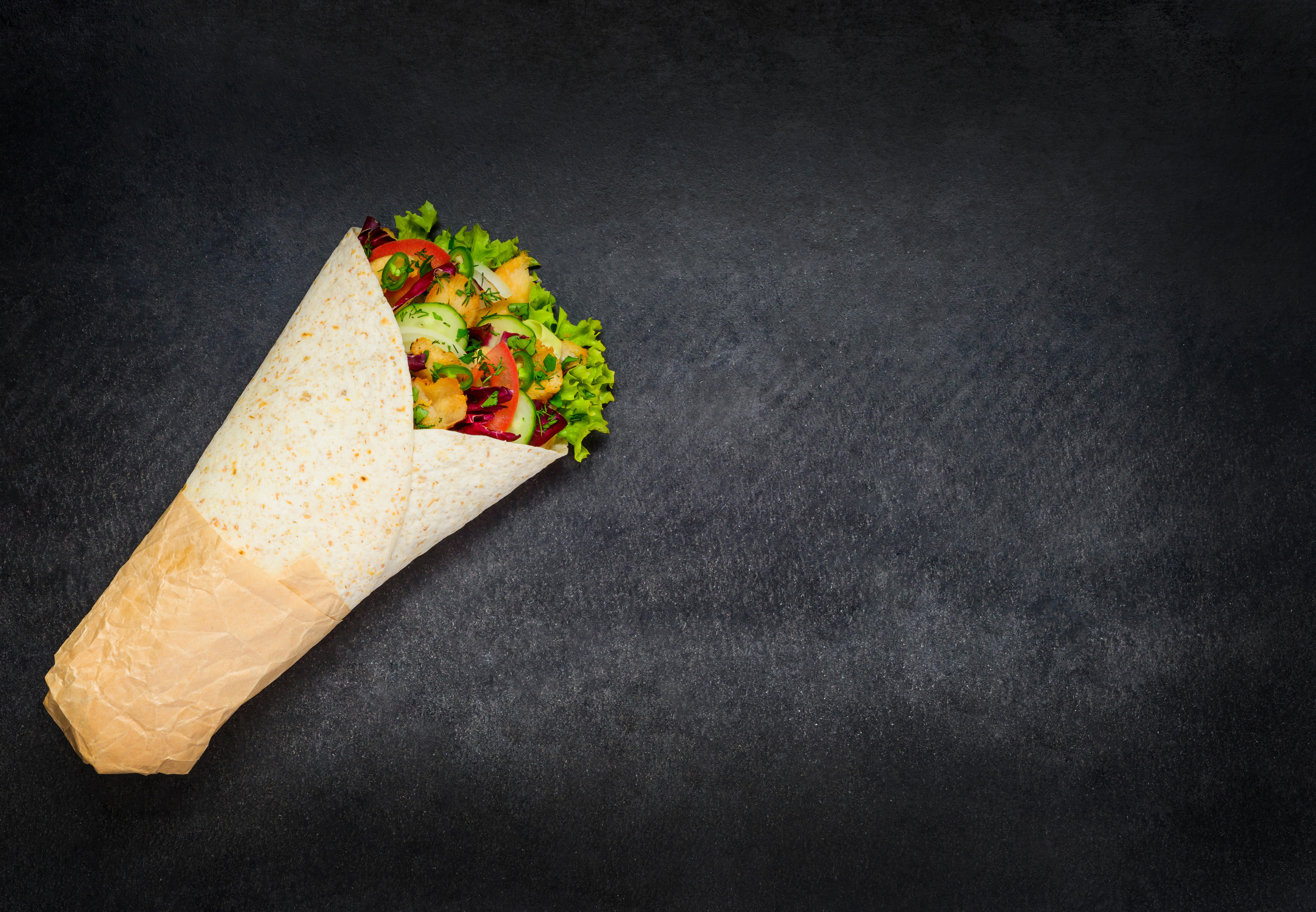 Shawarma with Copy Space